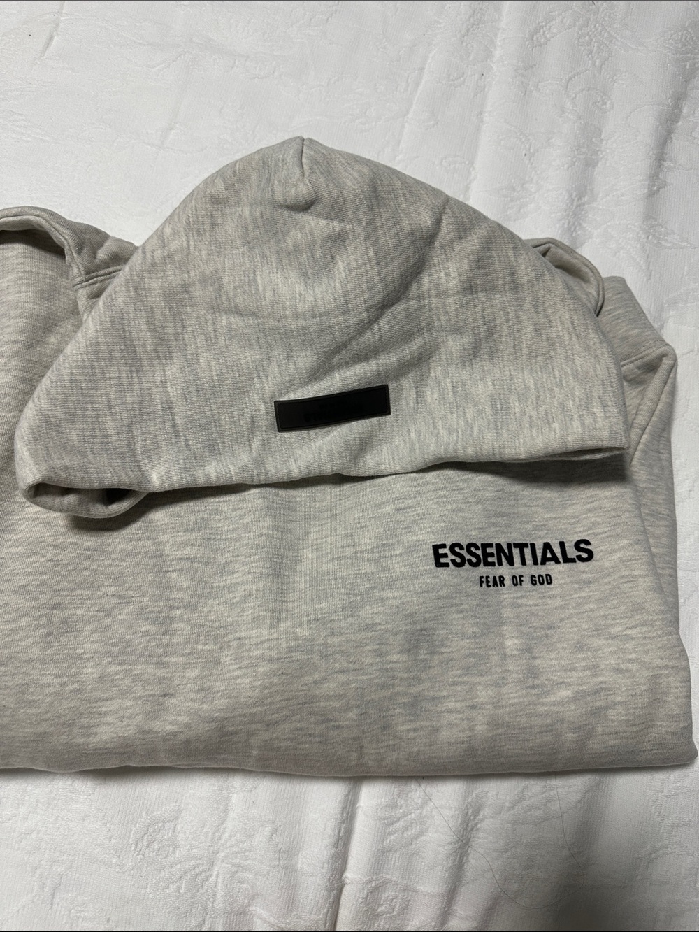 ESSENTIALS Fear of God Crewneck Sweater - Light Heather Gray
